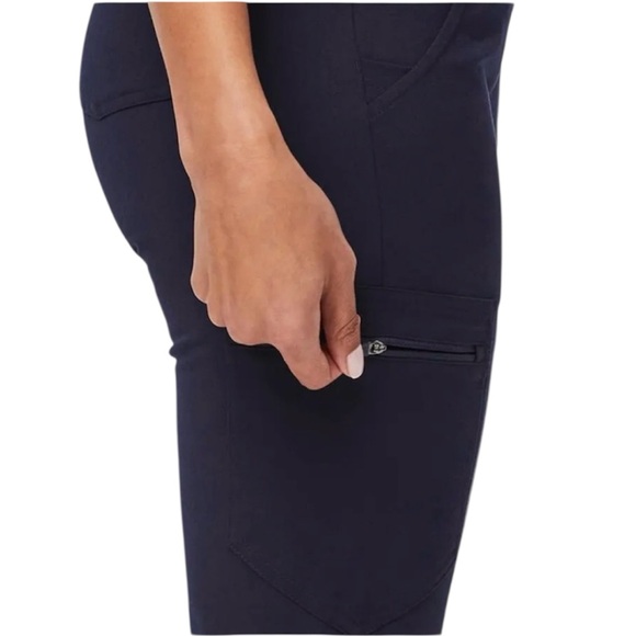 FIGS Elastic Waist Drawstring Jogger Scrub Pants in Navy Size XXS - Picture 3 of 13